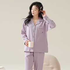 OE519: Bộ đồ ngủ nữ SPNN cotton màu trơn mùa hè cao cấp mặc ở nhà