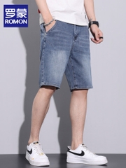 OE694: Quần short jeans nam cao cấp mùa hè quần ống đứng
