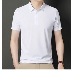 OE282: Áo thun nam cao cấp tay ngắn lụa tơ mùa hè Pierre Cardin POLO nam cao cấp ve áo