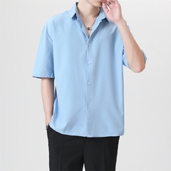 Mã B541: Sơ mi ngắn tay nam dáng rộng cao cấp