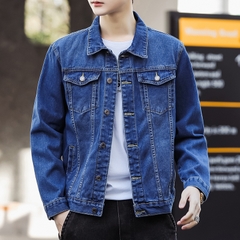 Mã B129: Áo khoác denim nam mùa thu đông cao cấp