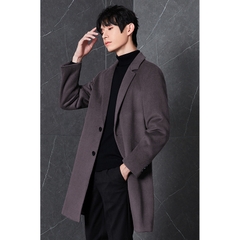 C313: Áo khoác nam dài cashmere cao cấp mùa thu đông