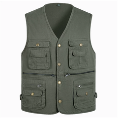 OH011: Áo khoác gile vest cho bố, áo vest cotton