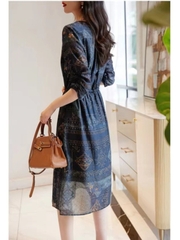 OD129: đầm họa tiết thổ cẩm