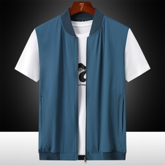 OH058: Áo gile vest nam bằng lụa băng