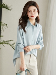 OE406: Áo sơ mi chiffon nữ thiết kế
