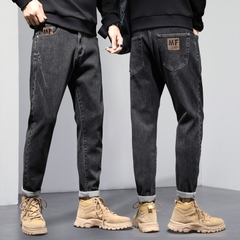OE111: Quần jeans đen nam cao cấp quần dài giản dị nhung nam thời trang
