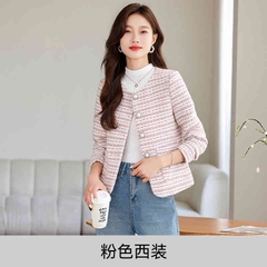 OD694: áo khoác dạ nữ thu đông cổ tròn Pc hàn quốc