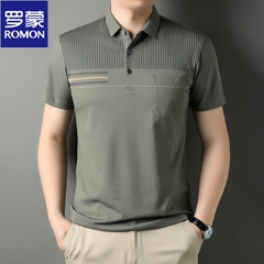 OD277: Áo thun nam Luo trung niên POLO kháng khuẩn