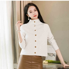 OD702: Áo Len Cardigan Nữ Tay Dài Retro Áo Khoác nữ Ngoài Thu Đông