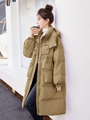 OC260: áo khoác nữ mùa đông dày áo khoác cotton ấm áp