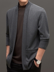 Mã B230: áo khoácdài cardigan nam phong cách hàn quốc