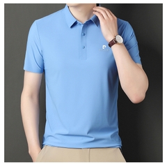 OE282: Áo thun nam cao cấp tay ngắn lụa tơ mùa hè Pierre Cardin POLO nam cao cấp ve áo