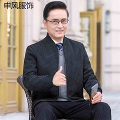 OC541: Áo khoác nam trung niên mùa thu đông chất liệu cotton dày dặn