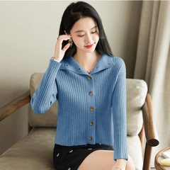 OD702: Áo Len Cardigan Nữ Tay Dài Retro Áo Khoác nữ Ngoài Thu Đông