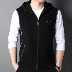 Mã A990: Áo Khoác nam cao cấp kiểu Cardigan Có Mũ