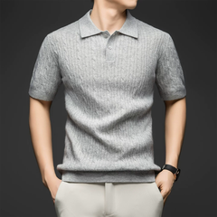 OH190: Áo len cashmere tay ngắn Lao Qian Feng dành cho nam