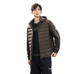 OE188: Áo khoác lông vũ nhẹ Snow Flying dành cho nam ngắn mùa đông