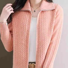 OC249: áo khoác len nữ dệt kim áo khoác cardigan nữ