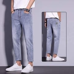 OE735: Quần jeans nam cao cấp vừa vặn thẳng bó co giãn