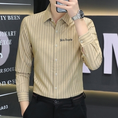 Mã C092: Áo Sơ Mi Sọc Dài Tay For Men PC hàn quốc