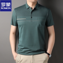 OD277: Áo thun nam Luo trung niên POLO kháng khuẩn