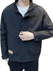 Mã B102: Áo Khoác Ngắn Slim Fit Cổ Đứng