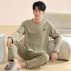 OE497: Bộ đồ ngủ Zhengqin nam SPNN mặc nhà phong cách xuân thu dài tay