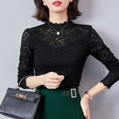 OD485: Áo sơ mi nữ ren đáy áo sơ mi nữ
