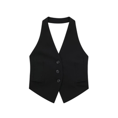 OD120: Áo khoác vest nữ hở lưng sơ mi