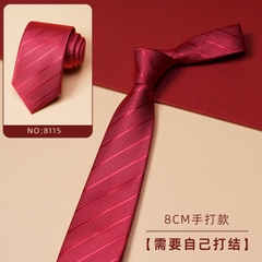 OD401: Cà vạt nam màu đỏ twill cao cấp