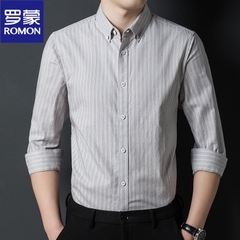 OD235: Áo sơ mi dài tay cotton Luo Meng nam ATN trung niên