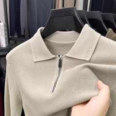OE255: Áo len nam cao cấp màu trơn dành cho trung niên