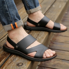 OE859: Dép sandal nam mùa hè giày da bò mới