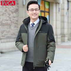 OC616: áo khoác cotton nam mùa đông dày ấm có mũ trùm đầu có thể tháo rời chống lạnh