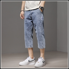 OE665: Quần short denim nam cao cấp mùa hè dài đến đầu gối