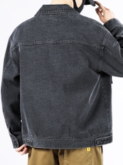 OE347: Áo khoác denim jean nam cao cấp