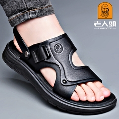 OE849: Dép da nam đế dày chống trượt mùa hè