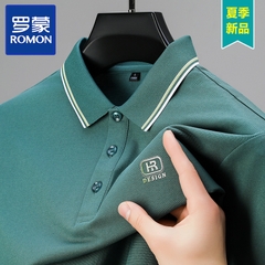 OE845: Áo thun nam tay ngắn bằng lụa tơ tằm mùa hè mới