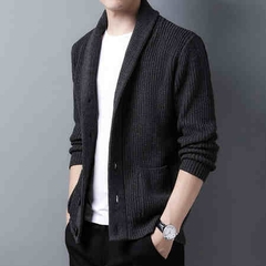 OC352: Áo khoác nam dạ cashmere cao cấp dày dặn cổ vest