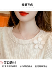OD033: áo sơ mi nữ cao cấp tay ngắn kiểu Pháp