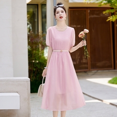 OD603: Váy Tencel giảm tuổi váy dài kiểu Pháp