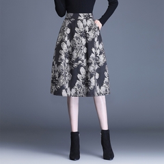 Mã B981: Chân Váy Jacquard váy chữ A váy đèn lồng mùa hè mới