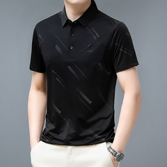 OE269: Áo thun POLO lụa Woodpecker dành cho nam cao cấp tay ngắn,