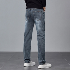 OE163: Quần Jeans Nam Thương Hiệu Thời Trang Co Giãn Quần Ống Đứng