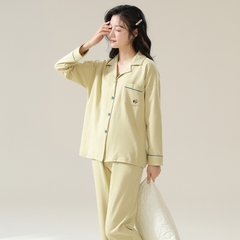 OE519: Bộ đồ ngủ nữ SPNN cotton màu trơn mùa hè cao cấp mặc ở nhà