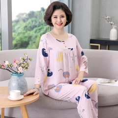 OE529: Bộ đồ ngủ lụa cotton cho phụ nữ SPNN