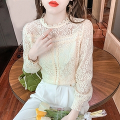 OD487: Áo sơ mi phối ren cho nữ