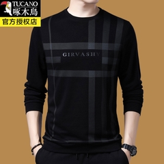 Mã A545: Áo thun dài tay nam cotton mới áo cổ tròn Plus
