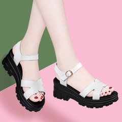 Mã B800: Giày Sandal Nữ Da Thật Pc Mùa Hè Mới Cao Cấp